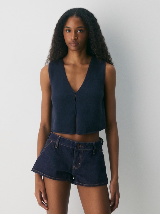 Aritzia Sweaters - Aritzia Wilfred Cotton Charm™ Basque Sweater Vest